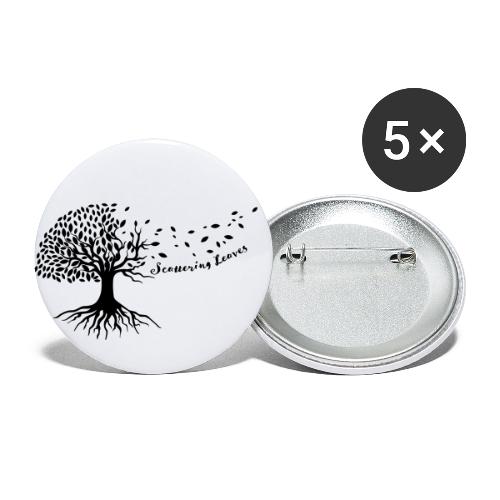 Scattering Leaves - Buttons klein 25 mm (5er Pack)