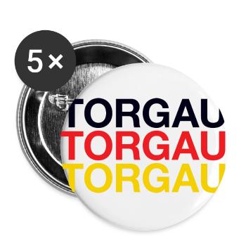 TORGAU - Buttons klein 25 mm (5er Pack) - Weiß - Vorne