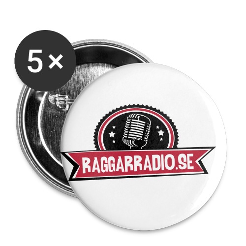 raggarradio - Små knappar 25 mm (5-pack)
