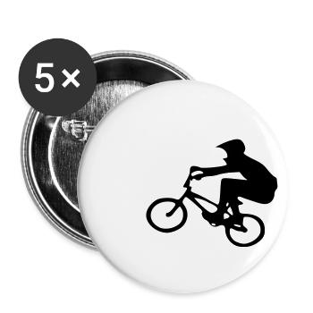 fordere deine Grenzen heraus - Buttons klein 25 mm (5er Pack) - Weiß - Vorne