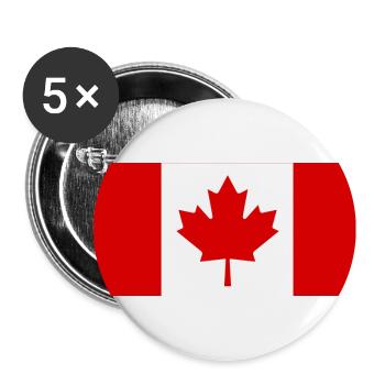 Special Canadian Flag Canada - Buttons small 1''/25 mm (5-pack) - white - Front