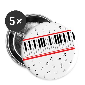 BEAT IT MJTshirt - Buttons small 1''/25 mm (5-pack) - white - Front