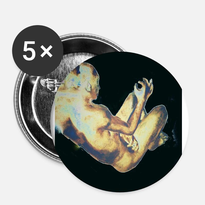 Space - Buttons small 1''/25 mm (5-pack) - white