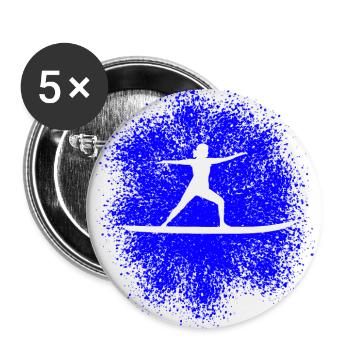 Yoga on the SUP – relaxation on the water - Buttons small 1''/25 mm (5-pack) - white - Front