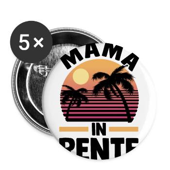 Rentnerin Rente Pension Ruhestand Mutter Mama - Buttons klein 25 mm (5er Pack) - Weiß - Vorne