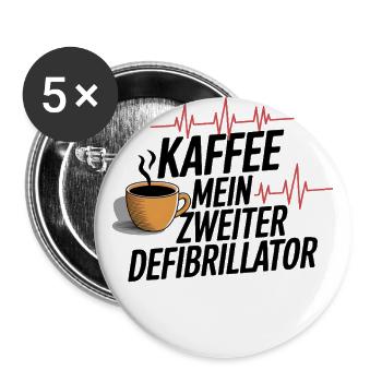 Paramedic Gift Ambulance Driving - Buttons small 1''/25 mm (5-pack) - white - Front