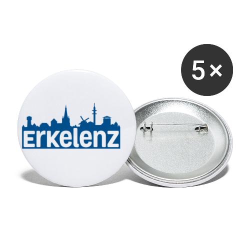 Skyline Erkelenz Blau - Buttons klein 25 mm (5er Pack)