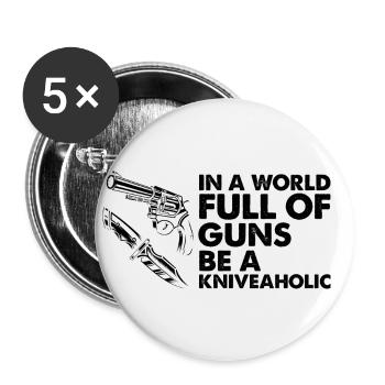 Knife Collector Designs Messerfan Knife Maker - Buttons small 1''/25 mm (5-pack) - white - Front