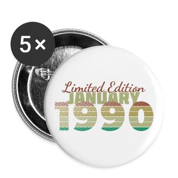 35e anniversaire Édition limitée (SCR) 01/1990 - Lot de 5 petits badges (25 mm) - blanc - Devant