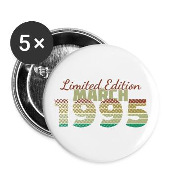 30th Anniversary Limited Edition (SCR) 03/1995 - Buttons small 1''/25 mm (5-pack) - white - Front