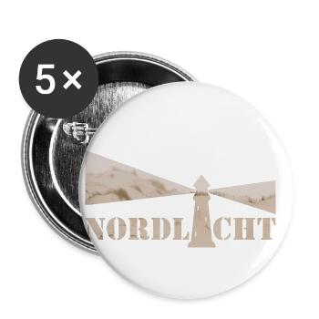 Northern light dune - Buttons small 1''/25 mm (5-pack) - white - Front
