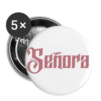 Señora Engagement Bride To Be Wedding Party - Buttons small 1''/25 mm (5-pack) - white - Front