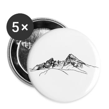 watzmann, Berchtesgaden, Bavarian Alps, Mountain - Buttons small 1''/25 mm (5-pack) - white - Front