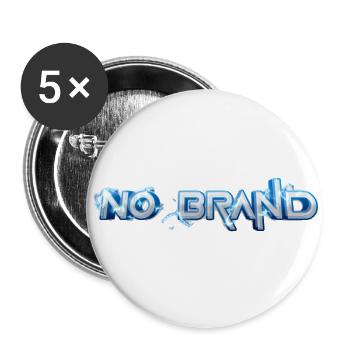 Kein Marken-Lightning-Stil - Buttons klein 25 mm (5er Pack) - Weiß - Vorne