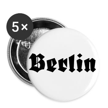 Berlin - Buttons small 1''/25 mm (5-pack) - white - Front