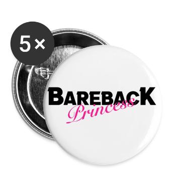 Bareback Princess - Buttons klein 25 mm (5er Pack) - Weiß - Vorne