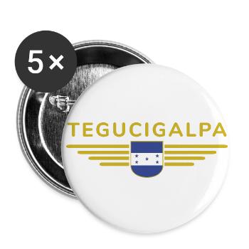 Tegucigalpa Fans T-Shirt Design - Buttons small 1''/25 mm (5-pack) - white - Front