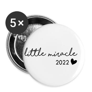 little miracle 2022 - Buttons small 1''/25 mm (5-pack) - white - Front