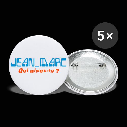 Jean_Marc Official Merch' - Lot de 5 petits badges (25 mm)