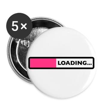 loading - Buttons small 1''/25 mm (5-pack) - white - Front