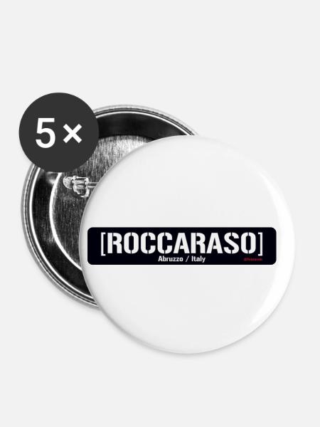 Roccaraso - Buttons klein 25 mm (5er Pack) - Weiß
