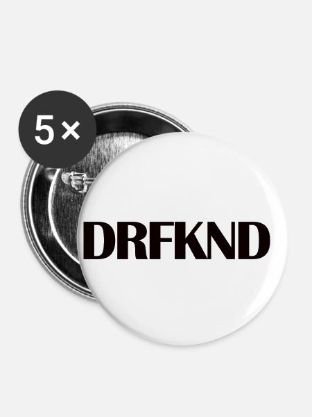Dorfkind | Landleben - Buttons klein 25 mm (5er Pack) - Weiß