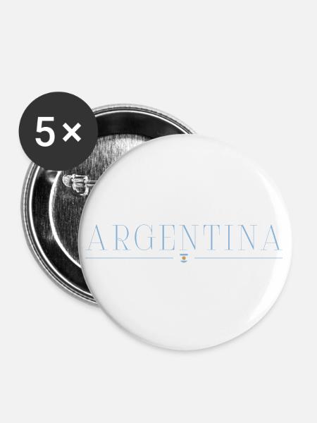 Ich liebe Argentinien - Buttons klein 25 mm (5er Pack) - Weiß