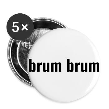 Brum Brum - Buttons small 1''/25 mm (5-pack) - white - Front