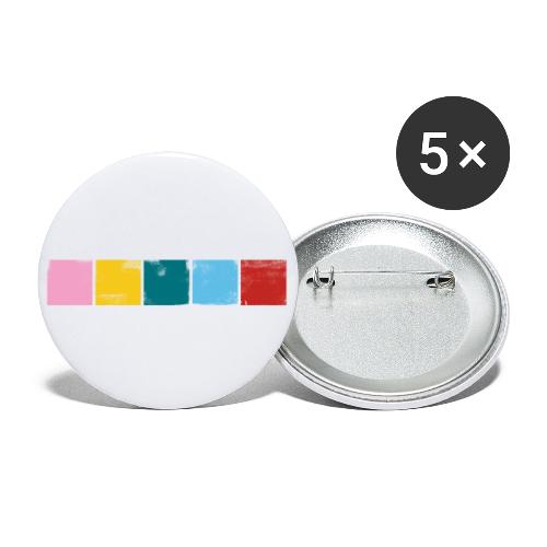 Stabil Farben ohne Logo - Buttons klein 25 mm (5er Pack)