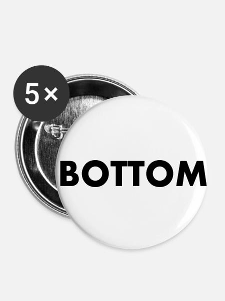 Bottom - Buttons klein 25 mm (5er Pack) - Weiß