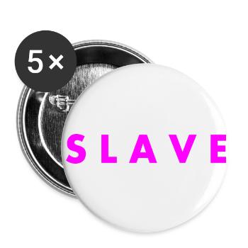 Slave - Buttons small 1''/25 mm (5-pack) - white - Front