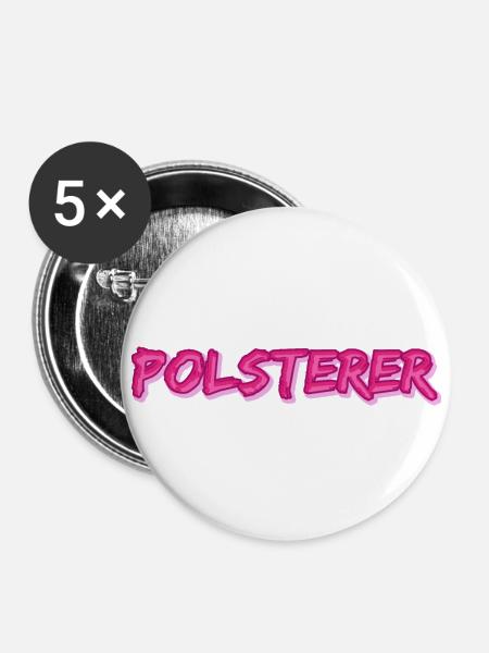 Job Polsterer - Buttons klein 25 mm (5er Pack) - Weiß