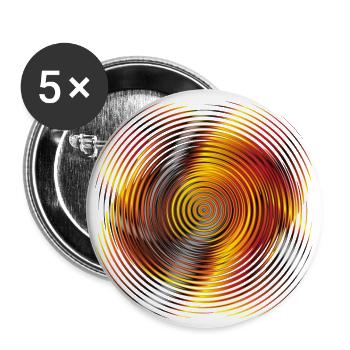 Gradient rotation - Buttons small 1''/25 mm (5-pack) - white - Front