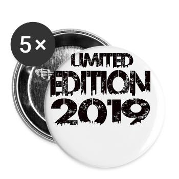 Édition limitée 2019 - Lot de 5 petits badges (25 mm) - blanc - Devant
