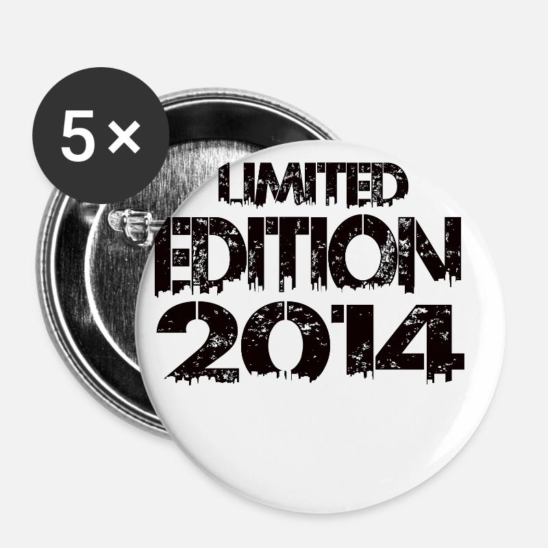 Limited Edition 2014 - Buttons small 1''/25 mm (5-pack) - white