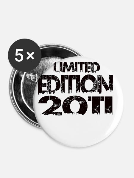 Limited Edition 2011 - Buttons klein 25 mm (5er Pack) - Weiß