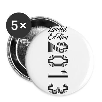 Limited Edition 2013 - Buttons small 1''/25 mm (5-pack) - white - Front