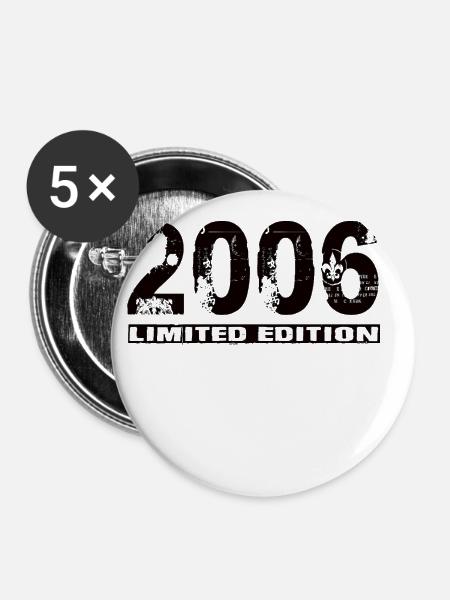 Limited Edition 2006 - Buttons klein 25 mm (5er Pack) - Weiß
