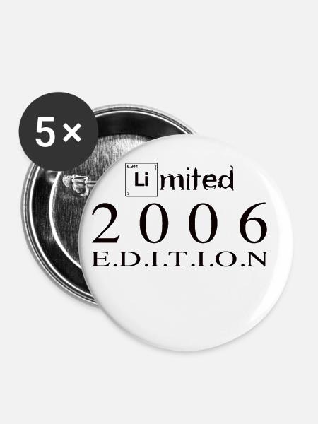 Limited Edition 2006 - Buttons klein 25 mm (5er Pack) - Weiß