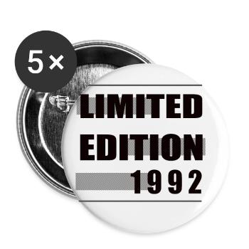 Édition limitée 1992 - Lot de 5 petits badges (25 mm) - blanc - Devant