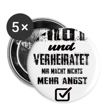 Pilot - Buttons klein 25 mm (5er Pack) - Weiß - Vorne