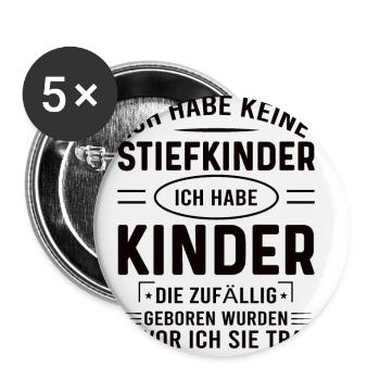 Stiefvater Stiefvater Geburtstag Stiefvater - Buttons klein 25 mm (5er Pack) - Weiß - Vorne