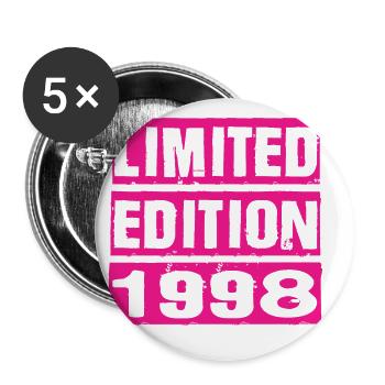 Édition limitée 1998 - Lot de 5 petits badges (25 mm) - blanc - Devant
