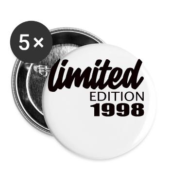 Édition limitée 1998 - Lot de 5 petits badges (25 mm) - blanc - Devant