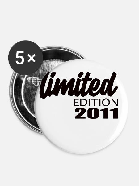 Limited Edition 2011 - Buttons klein 25 mm (5er Pack) - Weiß