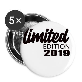 Édition limitée 2019 - Lot de 5 petits badges (25 mm) - blanc - Devant
