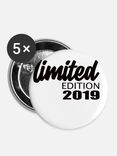 Limited Edition 2019 - Buttons klein 25 mm (5er Pack) - Weiß