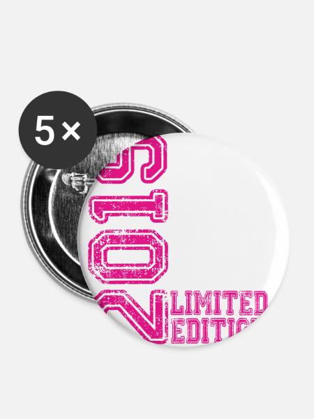 Limited Edition 2019 - Buttons klein 25 mm (5er Pack) - Weiß