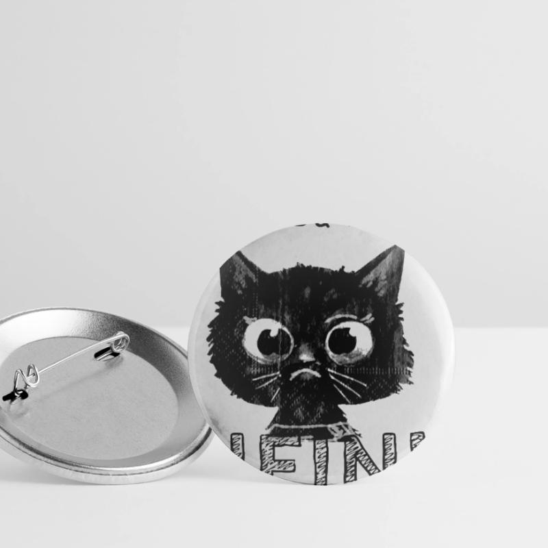 Cat,comic,kitten,before you ask Buttons small 1''/25 mm (5-pack)
