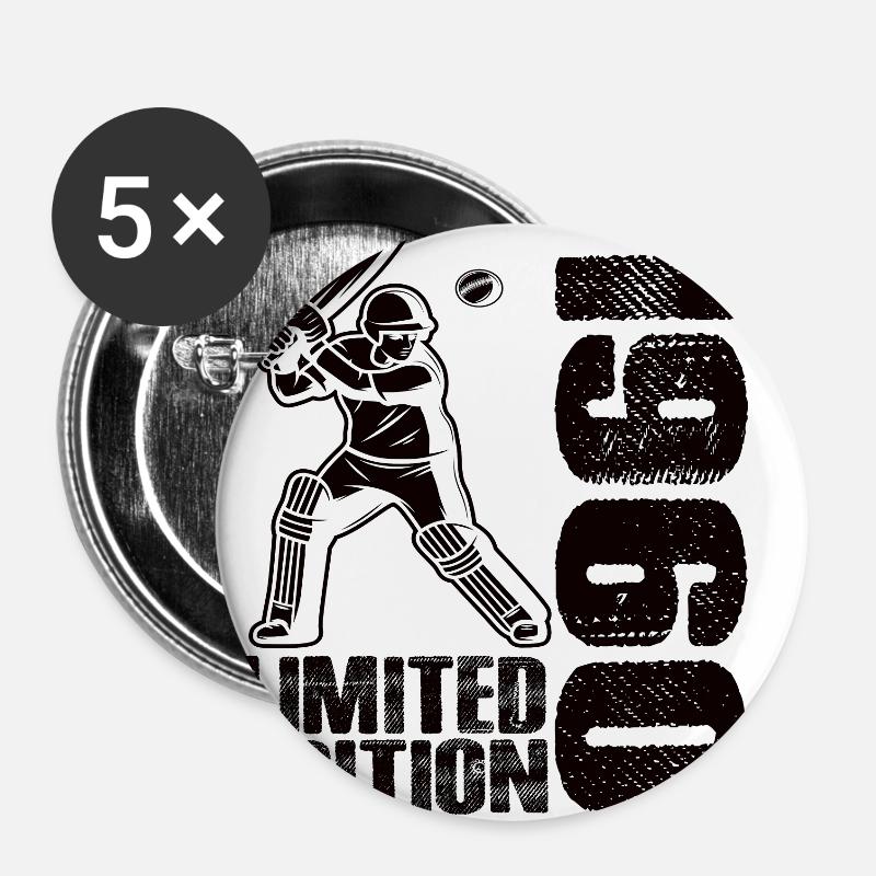 Limited Edition 1960's Limited Edition Cricket - Buttons small 1''/25 mm (5-pack) - white